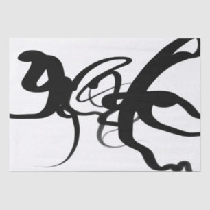 Papel De Seda Os drivers: Abstrato preto e branco