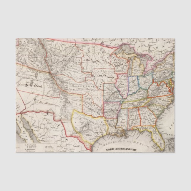 Papel De Seda Os Estados Unidos da América (Frente )