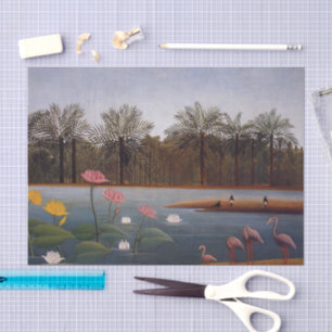 Papel De Seda Os flamingos