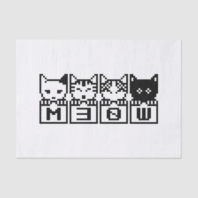 PAPEL DE SEDA OS GATOS DE 8 BITS M30W (Frente )