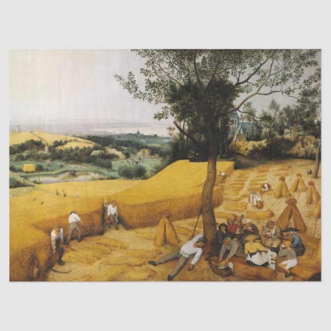 Papel De Seda Os Harvesters de Pieter Bruegel, o Velho (Frente )