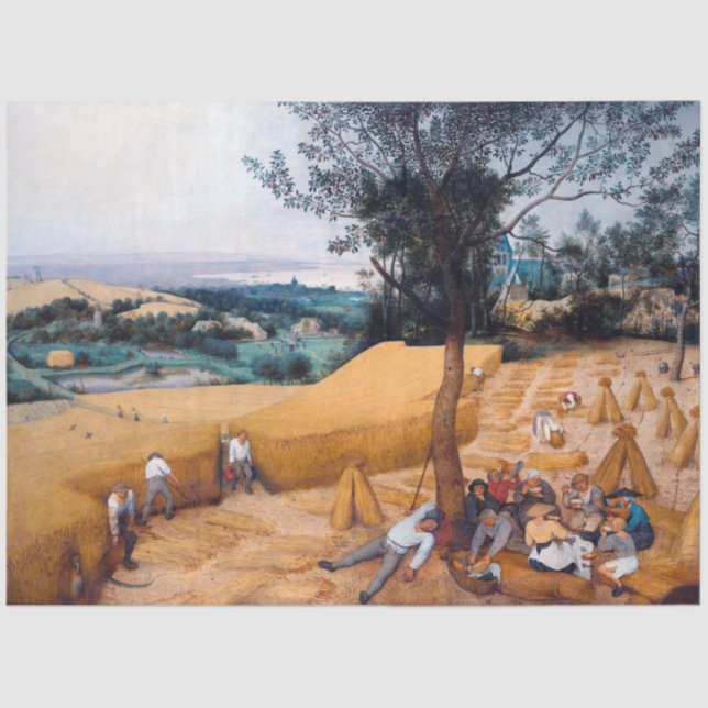Papel De Seda Os Harvesters, Pieter Bruegel (Frente )