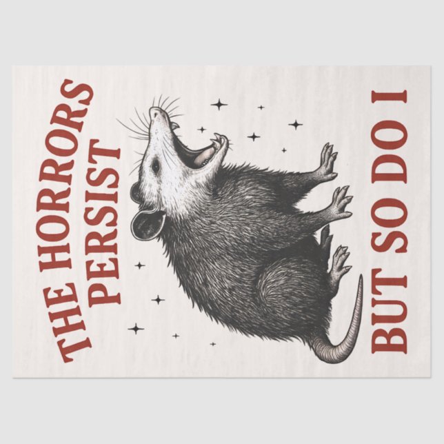 Papel De Seda Os horrores persistem, mas eu também (Frente )