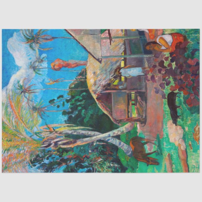 Papel De Seda Os Porcos Negros, Gauguin (Frente )