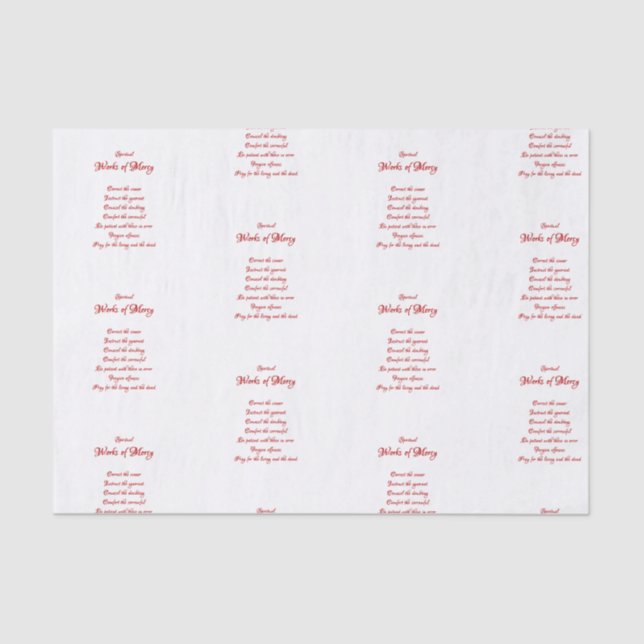 Papel De Seda Os trabalhos espirituais do compaixão (Frente )