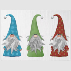 Papel De Seda Os Três Gnomos de Natal