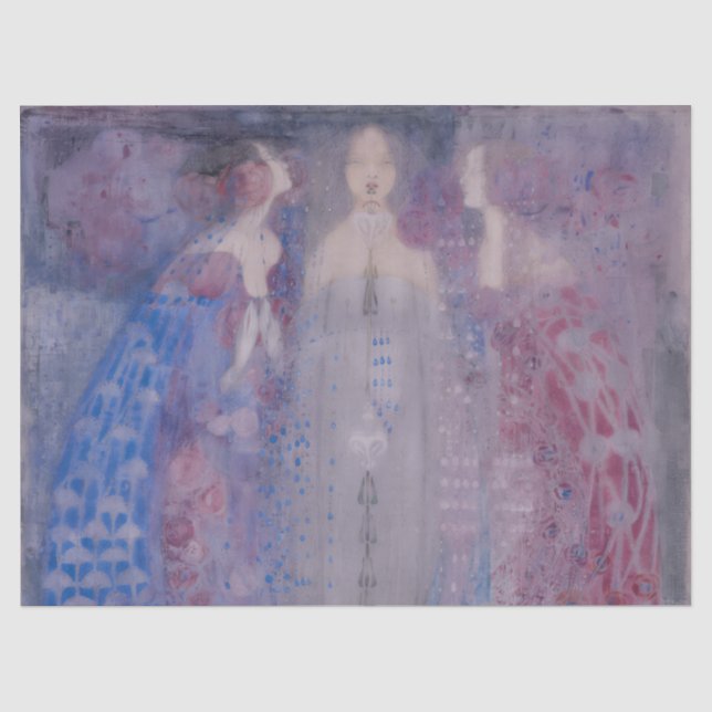 Papel De Seda Os Três Perfumes, Margaret Macdonald Mackintosh (Frente )