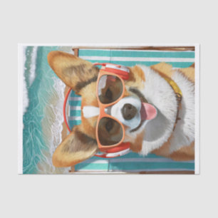 Papel De Seda Oscar faz a Riviera, Corgi Amando a Vida