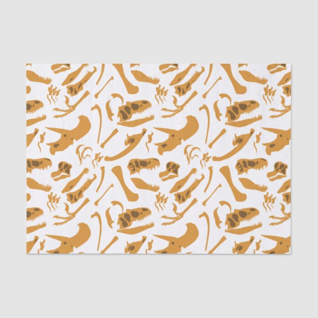 Papel De Seda Ossos do Dinossauro (Frente )