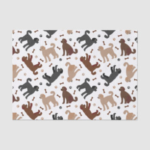Papel De Seda Ossos e patas do Labradoodle