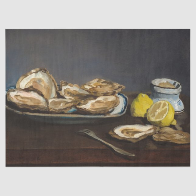 Papel De Seda Ostras por Edouard Manet (Frente )