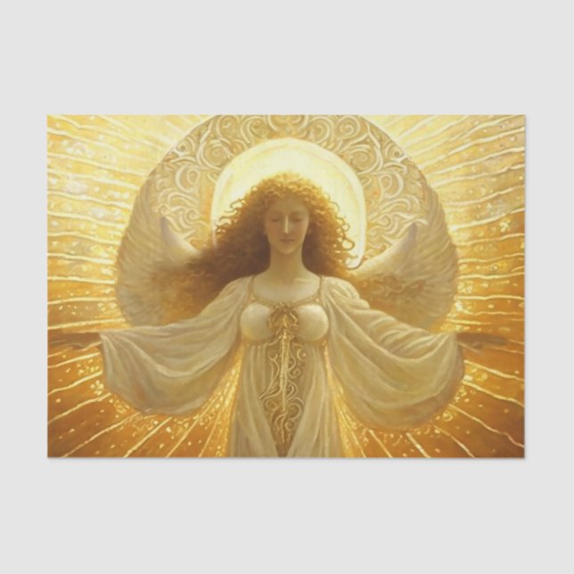 Papel De Seda Ouro Angel Awakening do conhecimento (Frente )