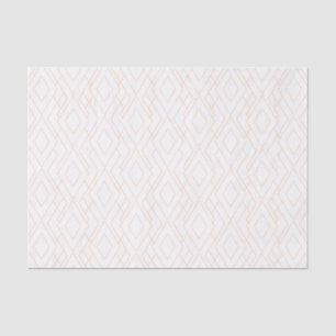 Papel De Seda Ouro cor-de-rosa e teste padrão branco do art dec