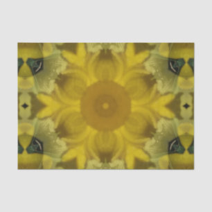 Papel De Seda Ouro de Intermitência da Flor Sunshine