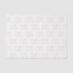Papel De Seda Ouro ENAMORE CAÍDO Outono Chuveiro de Noiva Casame