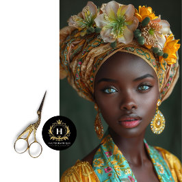 Papel De Seda Ouro Floral Deusa Retrato Decoupage