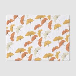 Papel De Seda Ouro Gingko