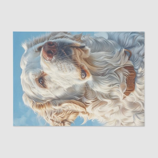 Papel De Seda Ouro Inglês Retriever1 (Frente )