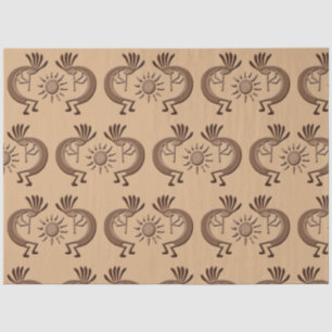 Papel De Seda Ouro Kokopelli Sun Bronado 2 Decoupage