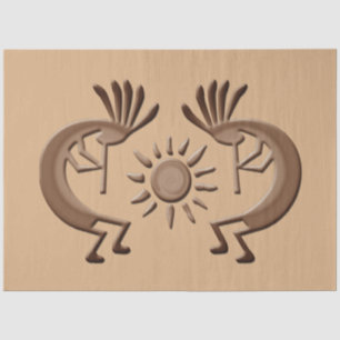 Papel De Seda Ouro Kokopelli Sun - Desacoplamento