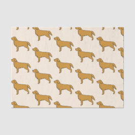 Papel De Seda Ouro Retriever - Tecido