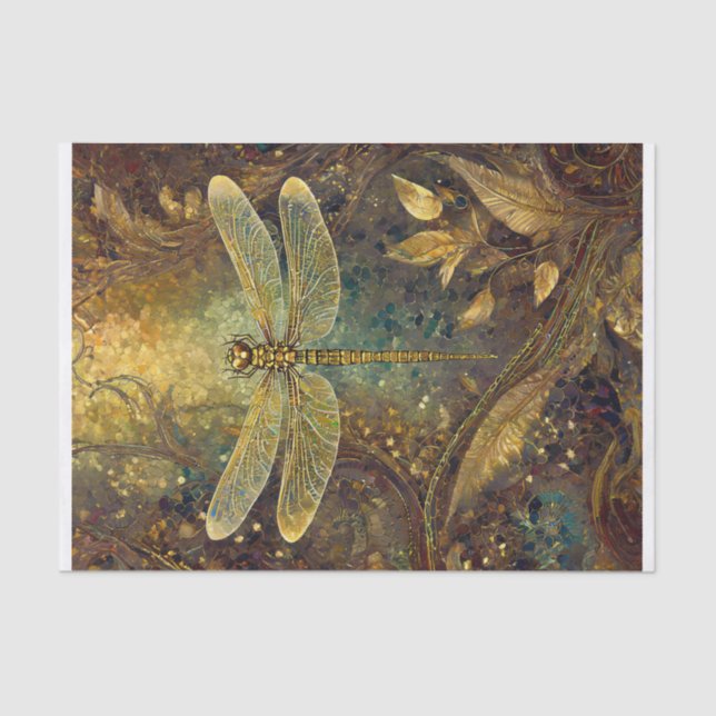 Papel De Seda Ouro Summer King, Gossamer Dragonfly (Frente )