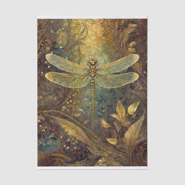 Papel De Seda Ouro Summer King, Gossamer Dragonfly (Frente )