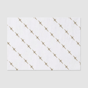 Papel De Seda Ouro transversal do Jesus Cristo horizontal