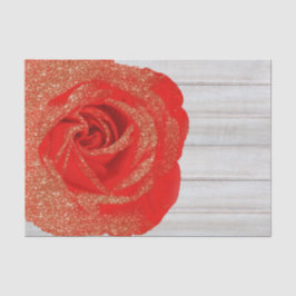 Papel De Seda Ouro Vermelho Brilho Rosa Madeira Branca Charmosa 