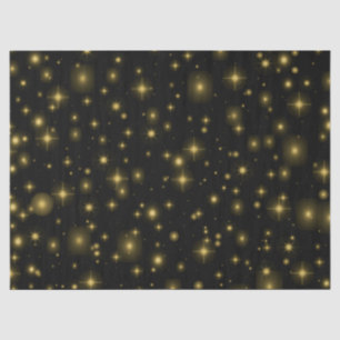 Papel De Seda Ouros brilham e estrelas no céu noturno