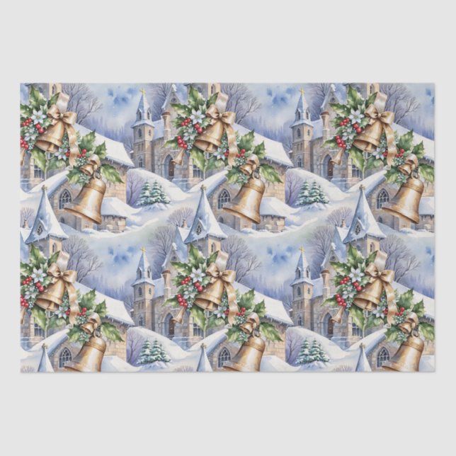 Papel De Seda Ouros do dia de Natal (Frente )