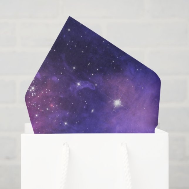 Papel De Seda Outer Space Stars Universe Galaxy Eternity Spirit (Sacola de presentes)