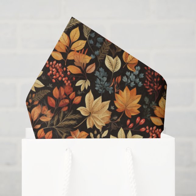 Papel De Seda Outono Antigo  (Sacola de presentes)