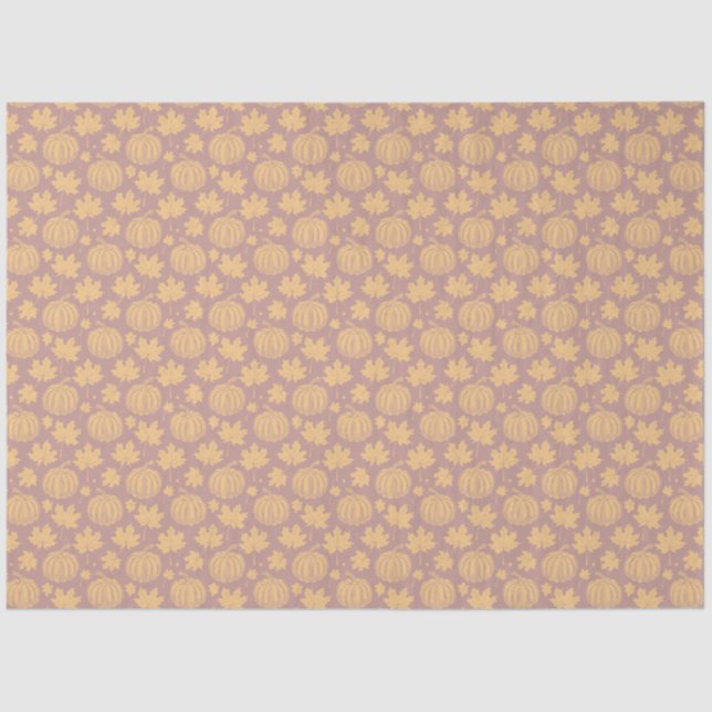 Papel De Seda Outono de Bombas e Folhas (Frente )