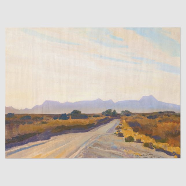 Papel De Seda outono do deserto por Maynard Dixon (Frente )