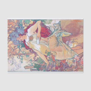 Papel De Seda Outono (Quatro Assentos), Alphonse Mucha