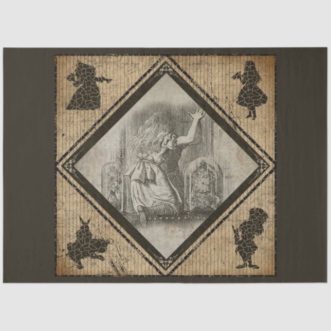 Papel De Seda Outra Alice no País das Maravilhas Design 1 (Frente )