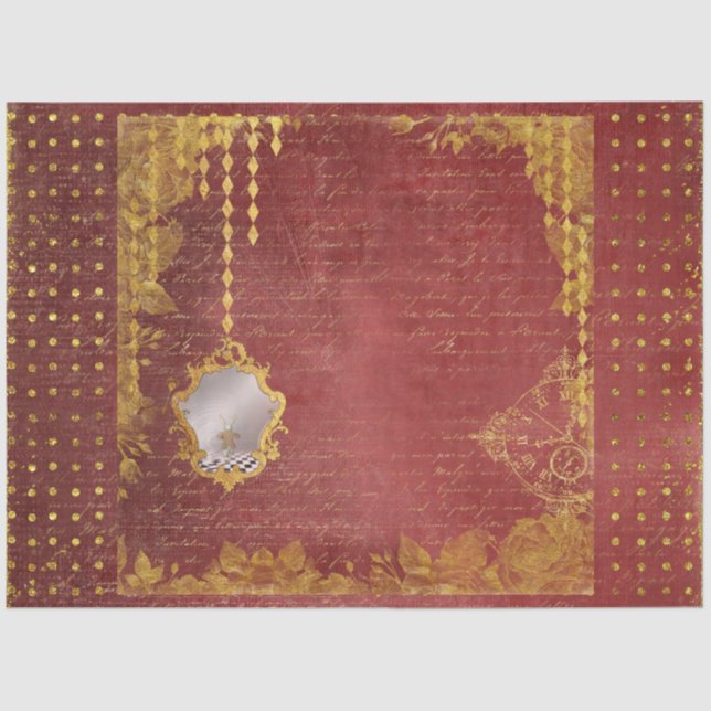 Papel De Seda Outra Alice no País das Maravilhas Design 34 (Frente )