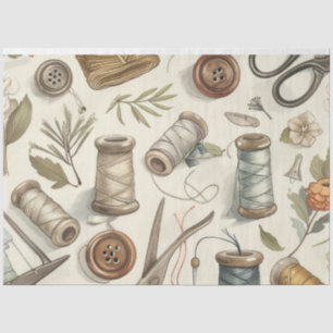 Papel De Seda Outro Design da Série Diário de Lixo de Costura nº