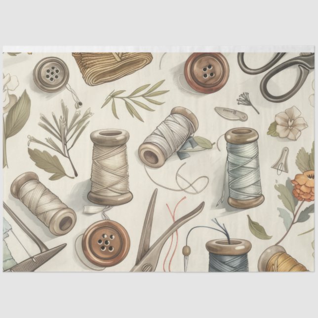 Papel De Seda Outro Design da Série Diário de Lixo de Costura nº (Frente )