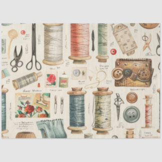 Papel De Seda Outro Design da Série Diário de Lixo Sewing nº 6