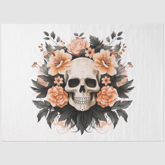 Papel De Seda Outro Design de Série de Halloween 15 (Frente )