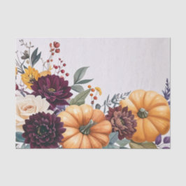 Papel De Seda Ouvest Pumpkin Floral Decoupage