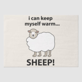 Papel De Seda Ovelhas Posso Manter-Me Aquecido Ovinos