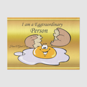 Papel De Seda ovo frito do personagem de desenho animado com