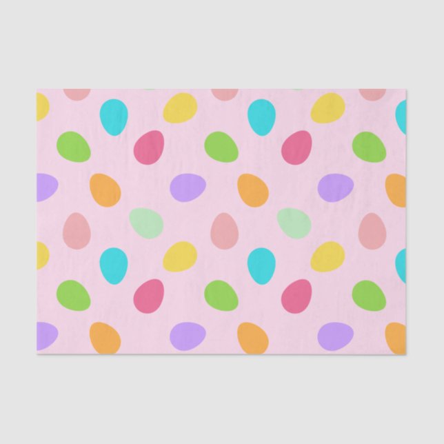 Papel De Seda Ovos Básicos Rosa (Frente )