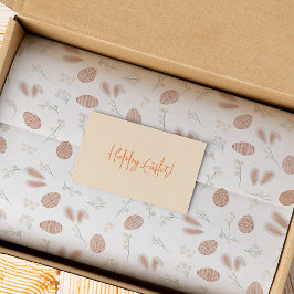 Papel De Seda Ovos de boho de páscoa giro padrão de coelho flora