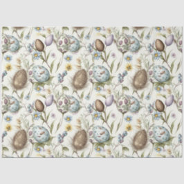 Papel De Seda Ovos de Páscoa padrão nostálgico de colheita n.o 1