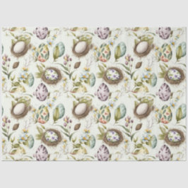 Papel De Seda Ovos de Páscoa padrão nostálgico de colheita n.o 1