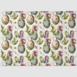 Papel De Seda Ovos de Páscoa padrão nostálgico de colheita n.o 1